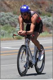 Jesse on his bike du jour